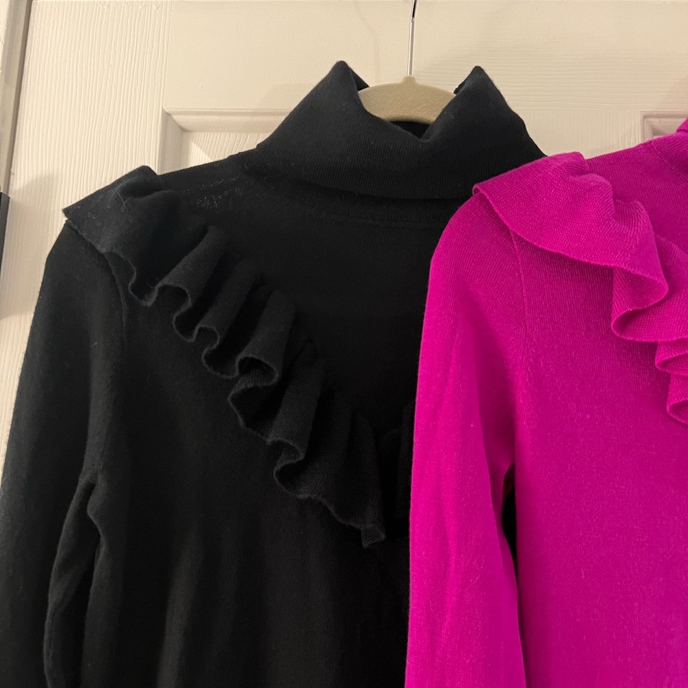 J Crew Bundle Of Two Turtleneck Ruffle And Zip Wr… - image 5